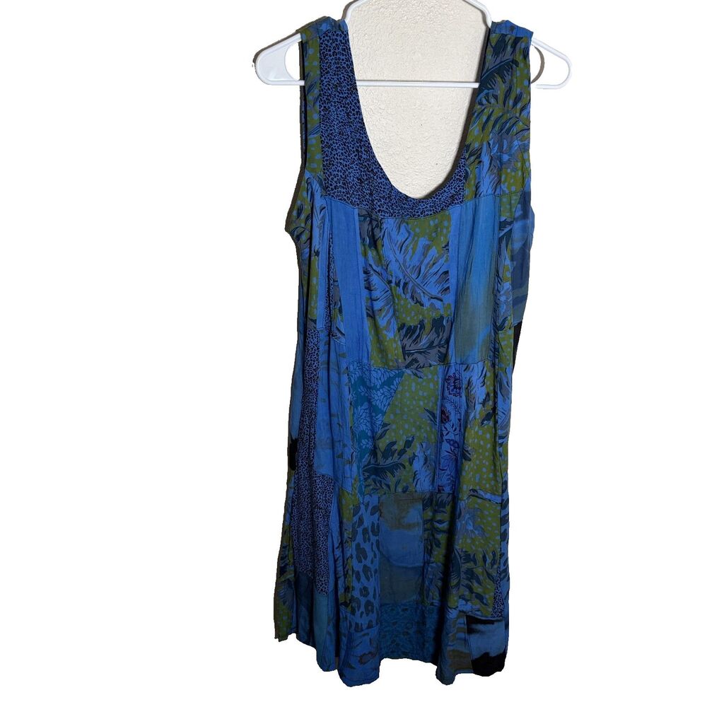 Peaceful People Dress Women's S/M Sleeveless Vacation Resort Midi